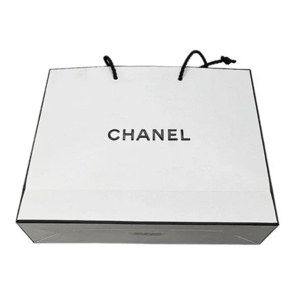 Chanel Gift Bag Set Authentic Pouch Tissue Paper and Gift Bag - Picture 2 of 9